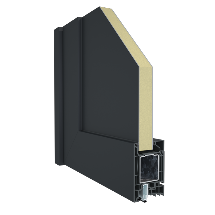 drzwi otwierane na zewnątrz, próg opadający